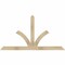 Ekena Millwork Richland Rough Sawn Timber Gable Bracket, Douglas Fir, 72"W x 39"H x 2"D x 4"F, 13/12 Pitch GBW072X39X0204RIC00RDF - alternate 1